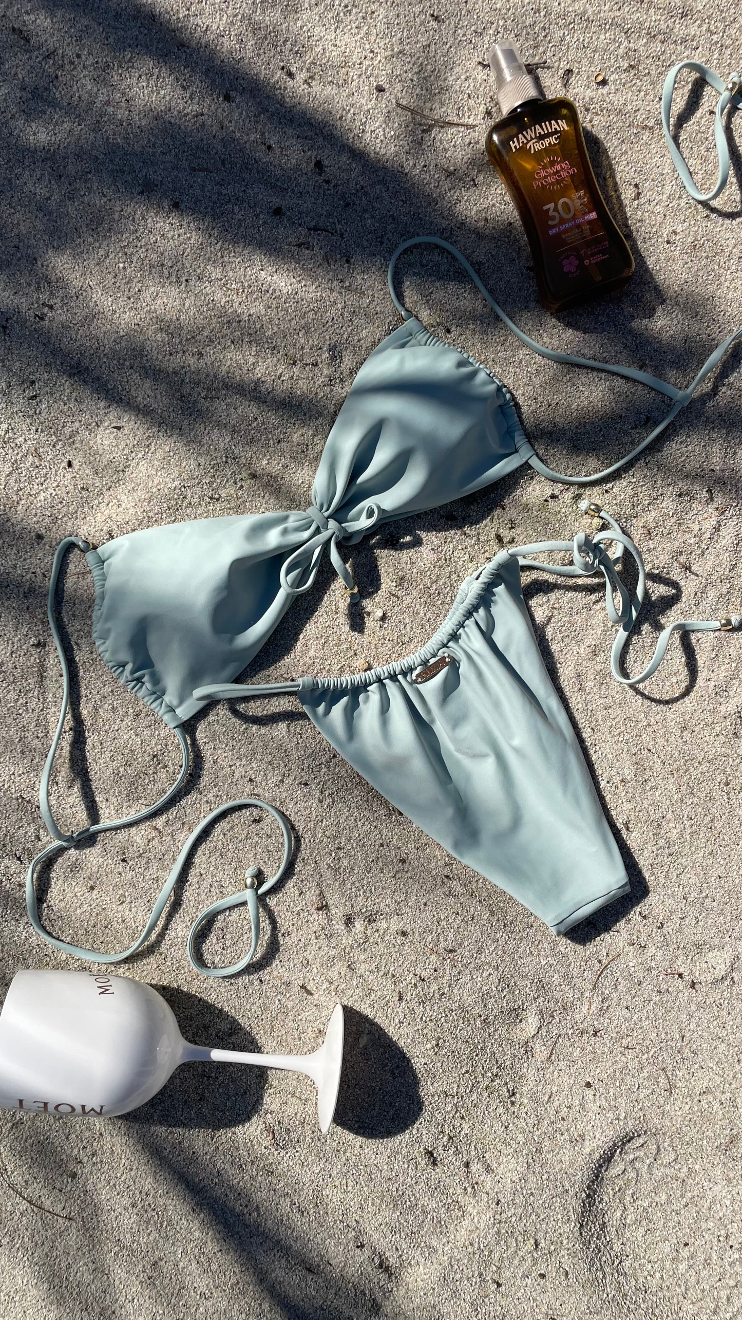 Cheeky Side Tie Bikini Bottom – Mint